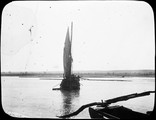 1899 01 Chine route de Houa Kong Fou à Houan Fou, barque sur le fleuve jaune (photo Feydel)