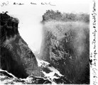 1929 08 18 Zimbabwe Victoria Falls les gorges vues de Devil's cataract avec  grand arc-en-ciel
