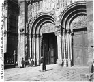 1931 10 30 Espagne Saint-Jacques-de-Compostelle portail sud de la cathédrale
