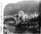 1936 09 18 Bosnie-Herzégovine Mostar le pont vu d'aval