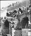 1900 07 01 Nîmes Course de taureaux  détail, un pan d'arène