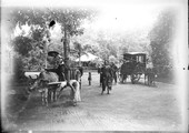 1898 07 28 Vietnam Saïgon au jardin de Saïgon Charette à bœuf et voiture Malabar
