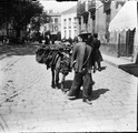 1912 04  04 Espagne Cordoue ane chargé de pots dans une ruelle
