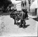 1912 04  04 Espagne Cordoue ane chargé de pots dans une ruelle