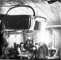 1909 08 26 Suisse Concordia hutte 2850m intérieur de la cabane du CAS