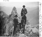 1922 08 07 vue de l'arrête de Plassaz 2865 m Jean L.R à gauche