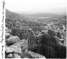 1936 10 04 Grèce Mycènes porte des lionneses et vue vers Nauplie