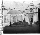 1936 09 21 Croatie Dubrovnik Place du roi Pierre-vieille fontaine-église franciscaine du Sauveur