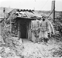 1916 01 15 La gare du pont K qui reçu un obus de 15