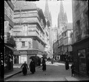 1918 07 27 Quimper cathédrale vieilles maisons