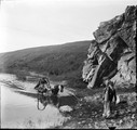 1911 09 04 Transbaïkalie  Passage du rocher Bogof en temps d'inondation