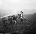 1911 07 19 Transbaïkalie Oloviannaïa  -vue de la Slantsevaia -Serebriakov et nos deux chevaux