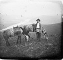 1911 07 19 Transbaïkalie Oloviannaïa  -vue de la Slantsevaia -Serebriakov et nos deux chevaux