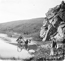 1911 09 04 Transbaïkalie  Passage du rocher Bogof en temps d'inondation