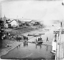 1911 08 17 Transbaïkalie la Chilka Gorbitza  village frontière avec la Chine La poste débarque entre les baïonettes du Graf Poutiatine