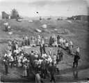 1911 08 21 Transbaïkalie Amour Pokvazskaïa Le cercle des négociants à l'arrivée du bateau