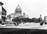 1897 08 02 Russie Saint-Pétersbourg cathédrale Saint Isaac et statue de Nicolas 1er