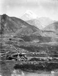 1897 09 01 Russie Village de zion et le mont Kazbek 5044 m