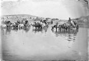 1897 10 04 Arménie route d'Alaxandropol à Ani passage du gué