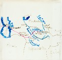 1897 carte du voyage de Bakou à Samarkand
